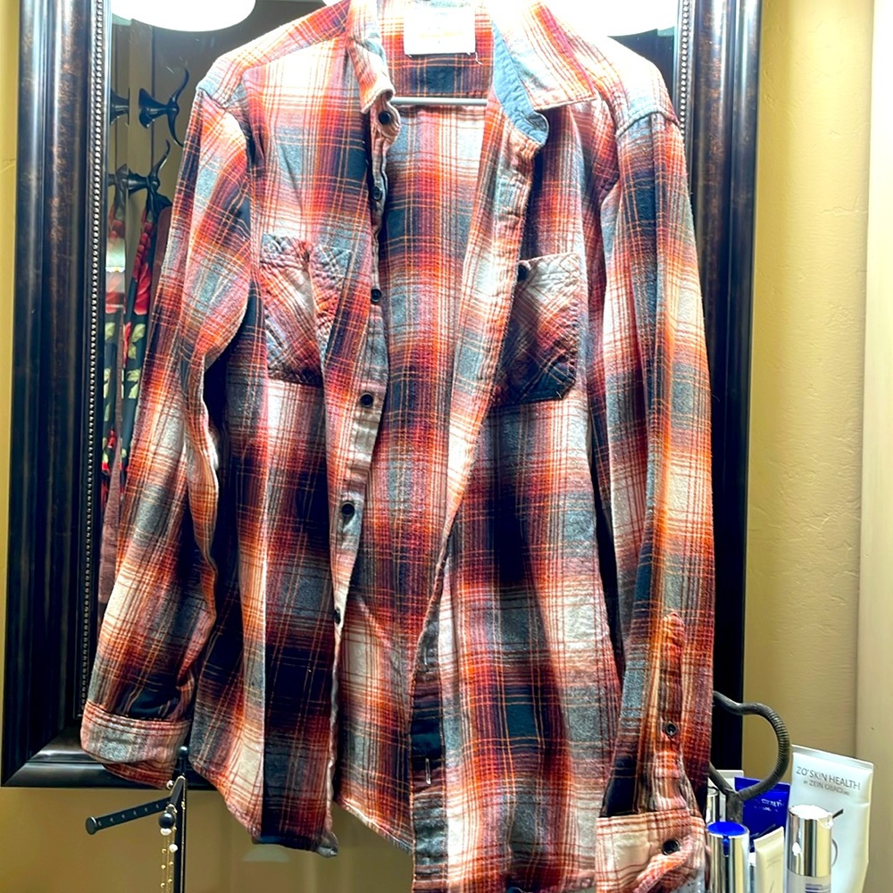 Reddish Maroon flannel
